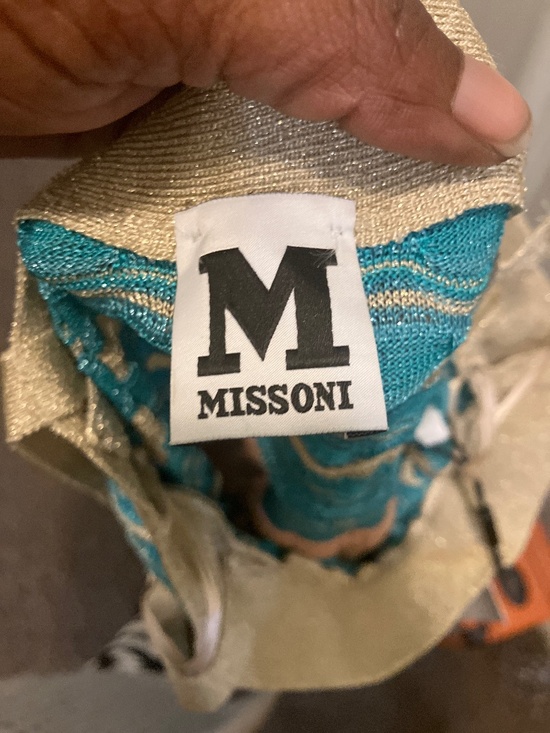 Teal and gold Missoni dress - Picture 14 of 15